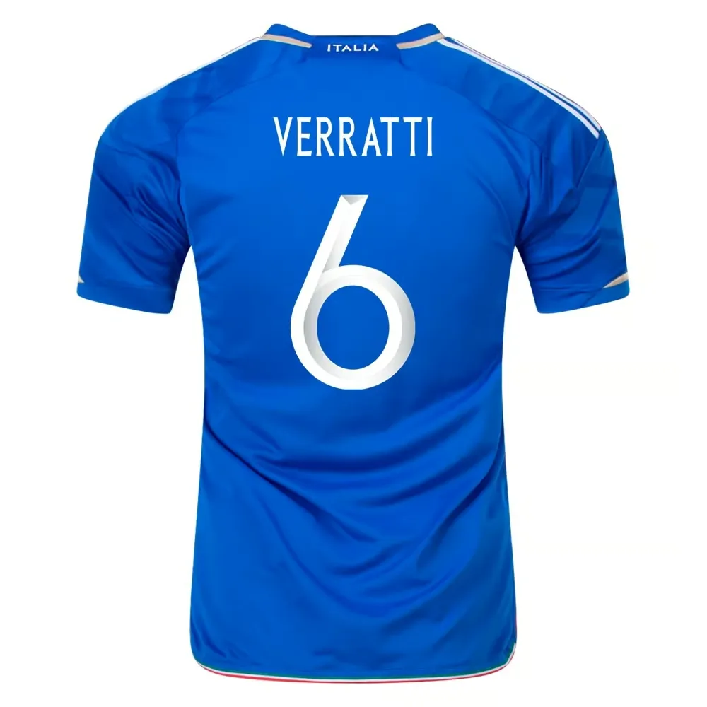 Italy #6 Marco Verratti Home Jersey 23/24