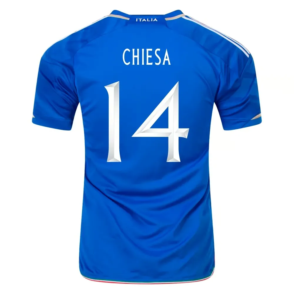 Italy #14 Federico Chiesa Home Jersey 23/24