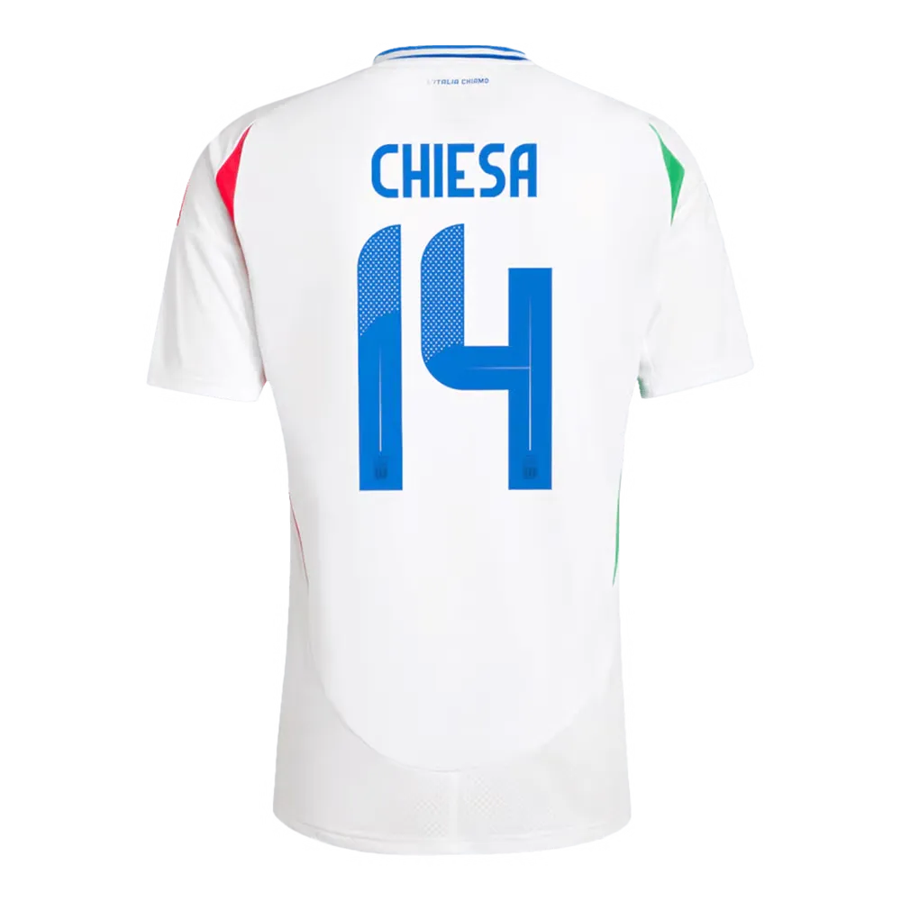 Federico Chiesa #14 Italy Away Jersey EURO 2024