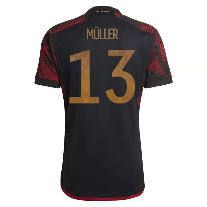 Thomas Muller #13 Germany Away Jersey World Cup 2022