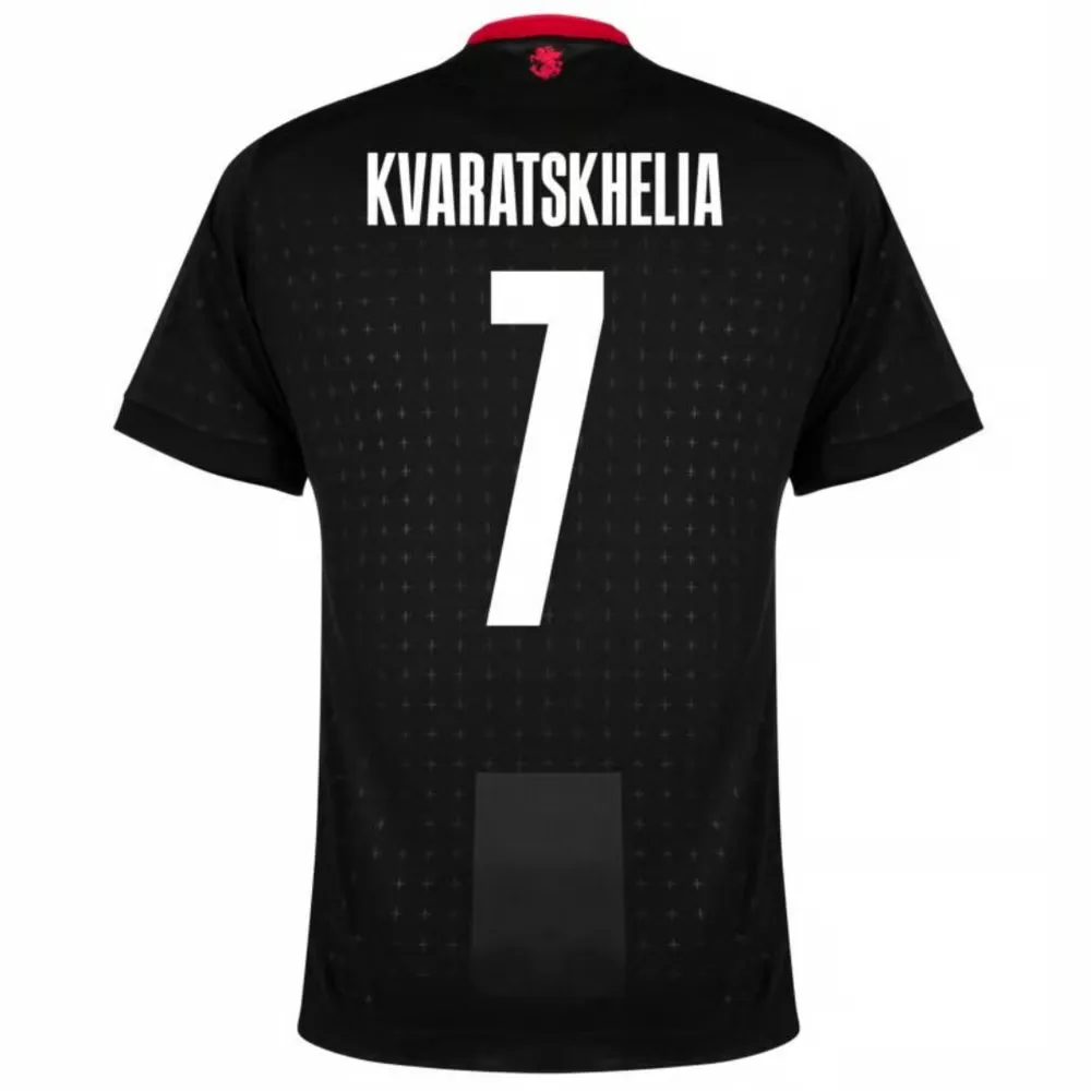Khvicha Kvaratskhelia #7 Georgia Away Jersey EURO 2024
