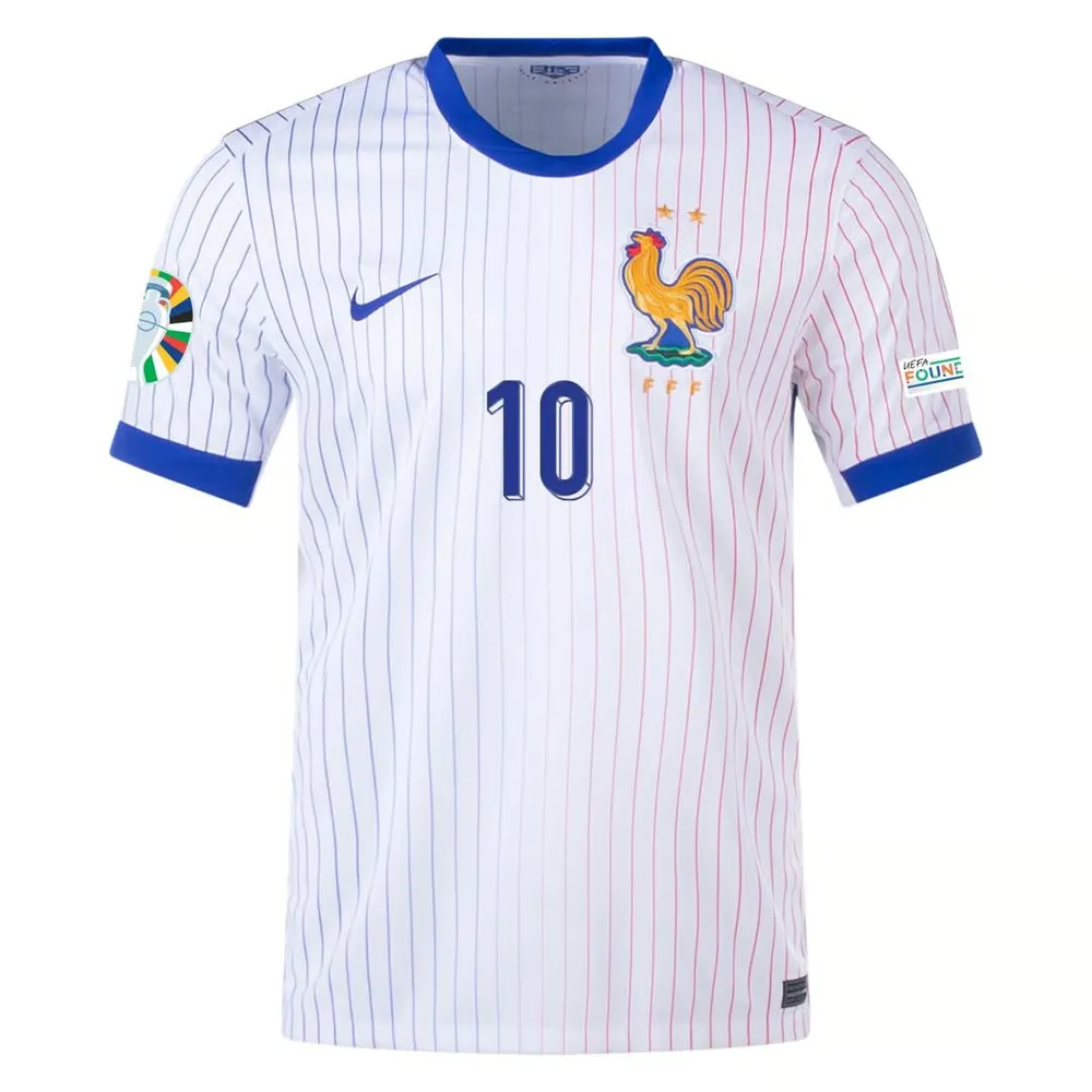 Kylian Mbappe #10 France Away Jersey EURO 2024 - Image 2