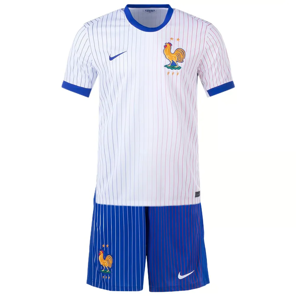 Kid's France Away Jersey+Shorts EURO 2024