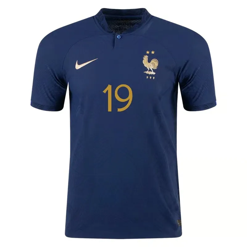 Karim Benzema #19 France Home Jersey World Cup 2022 - Image 2
