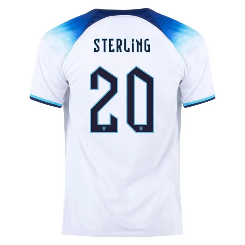 Raheem Sterling #20 England Home Jersey World Cup 2022