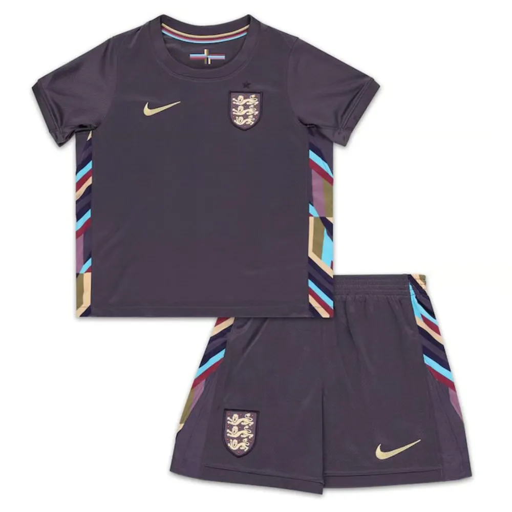 Kid's England Away Jersey+Shorts EURO 2024