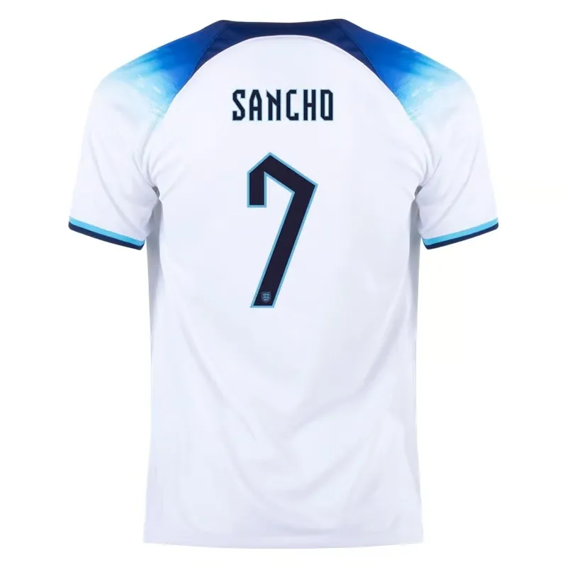 Jadon Sancho #7 England Home Jersey World Cup 2022