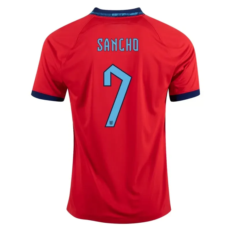 Jadon Sancho #7 England Away Jersey World Cup 2022