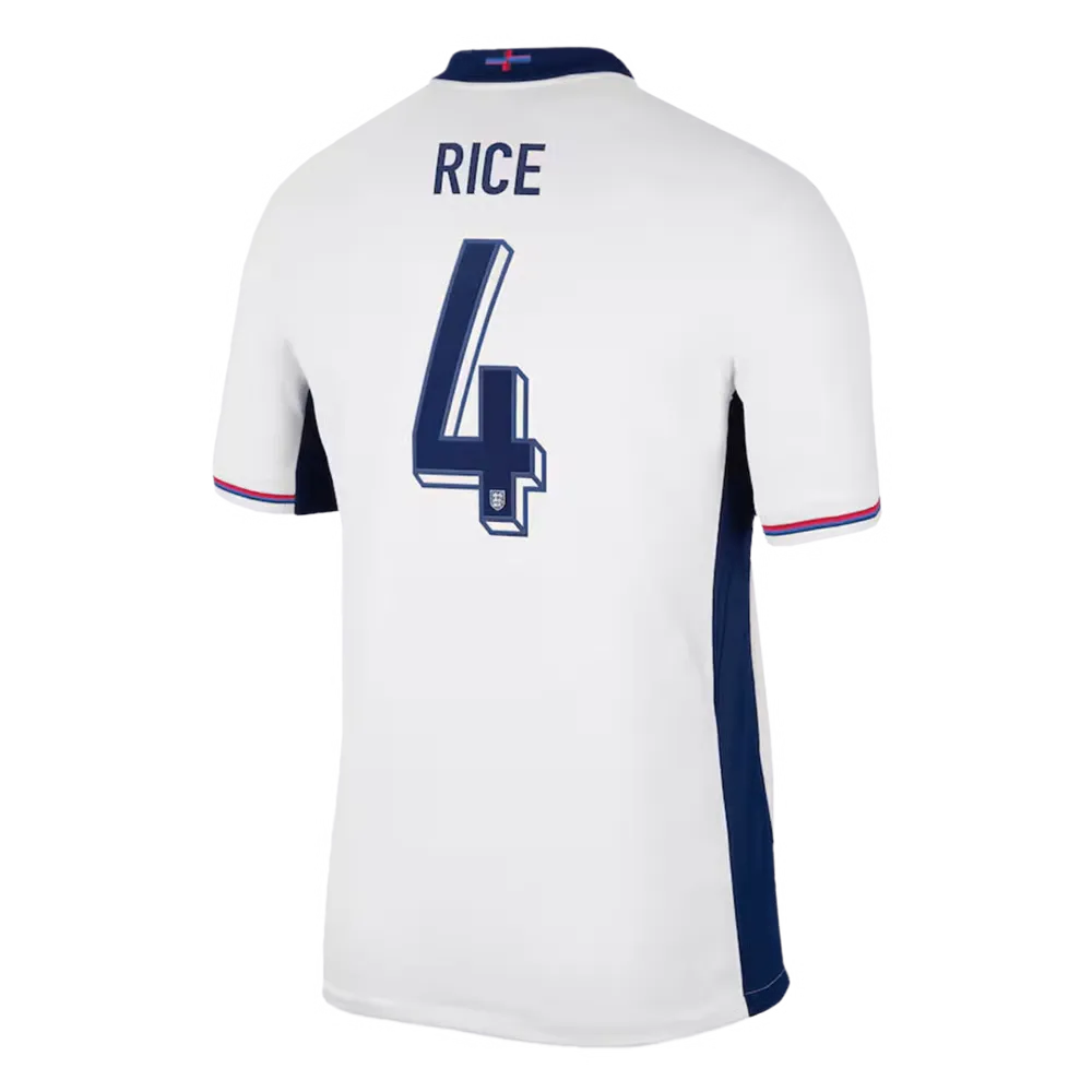 Declan Rice #4 England Home Jersey EURO 2024