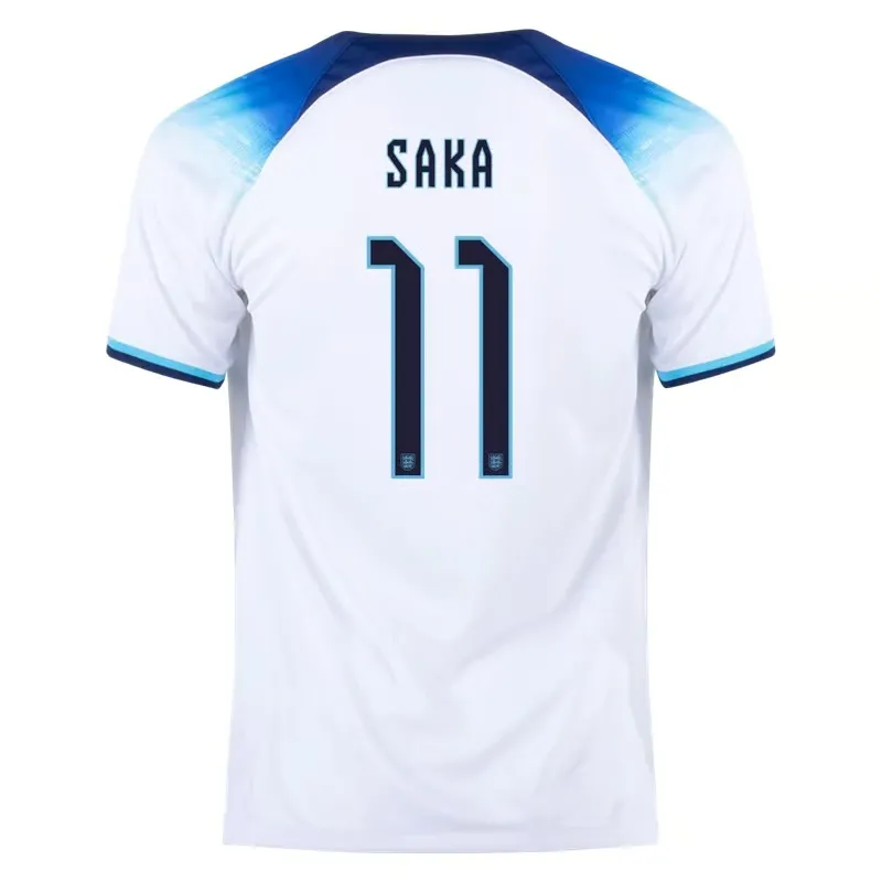 Bukayo Saka #11 England Home Jersey World Cup 2022