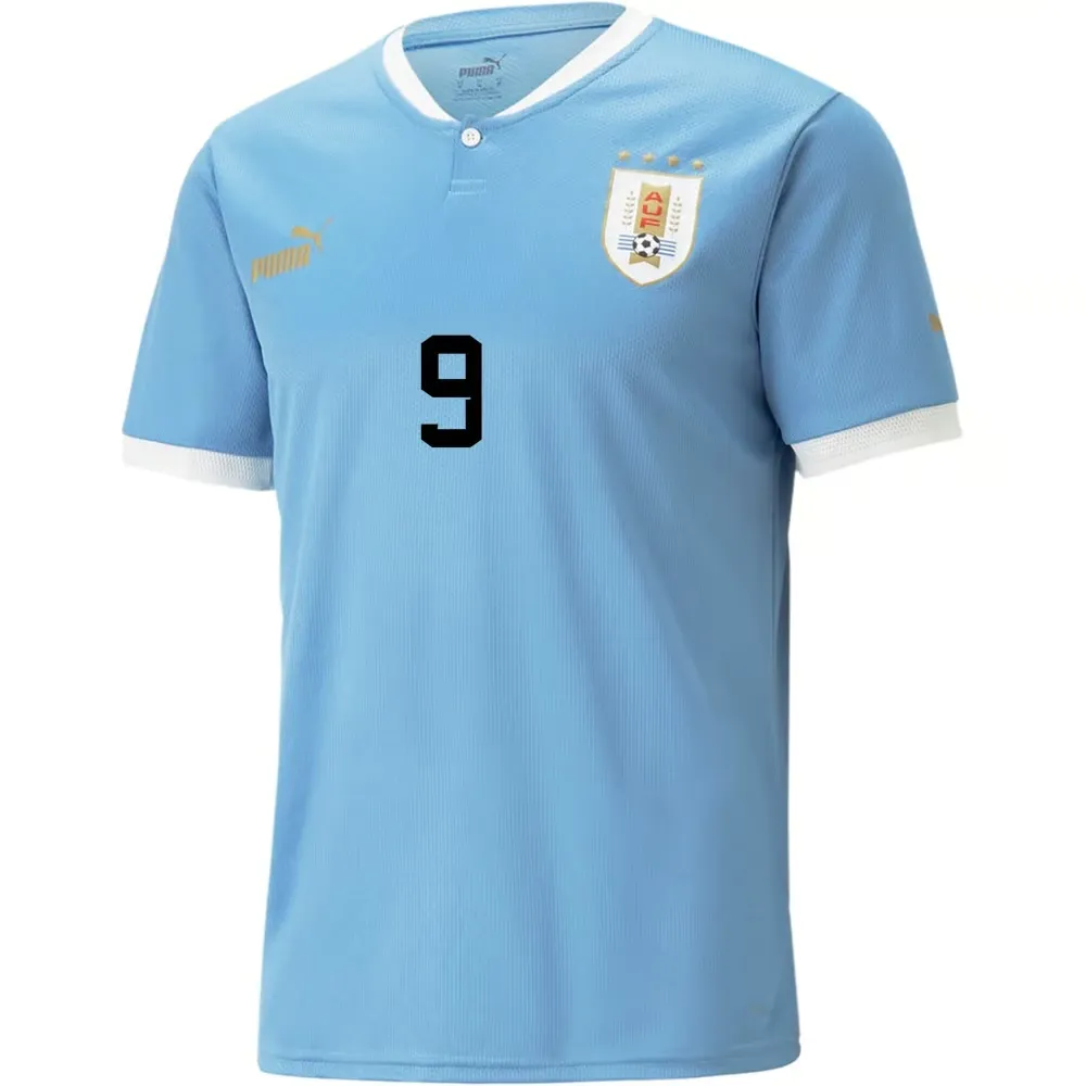 Luis Suarez #9 Uruguay Home Jersey World Cup 2022 - Image 2