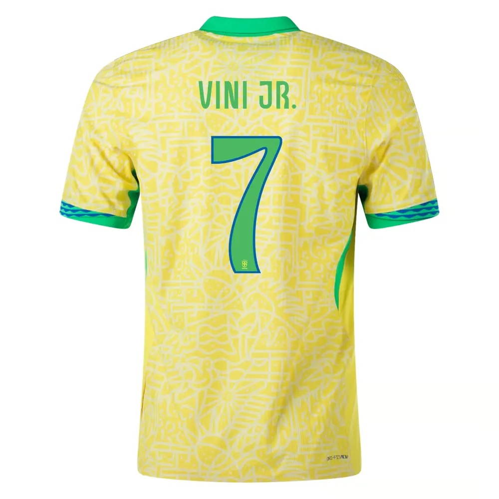 Kid's VINI JR. Brazil 2024 Home Shirt