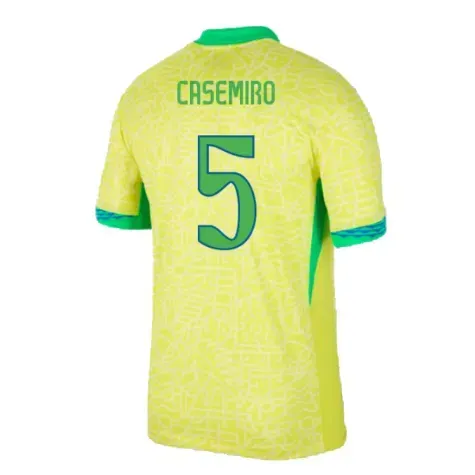 Kid's CASEMIRO Brazil 2024 Home Shirt