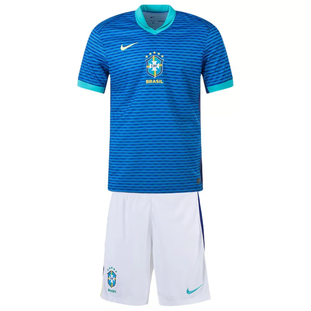 Kid's Brazil Away Jersey+Shorts Copa America 2024