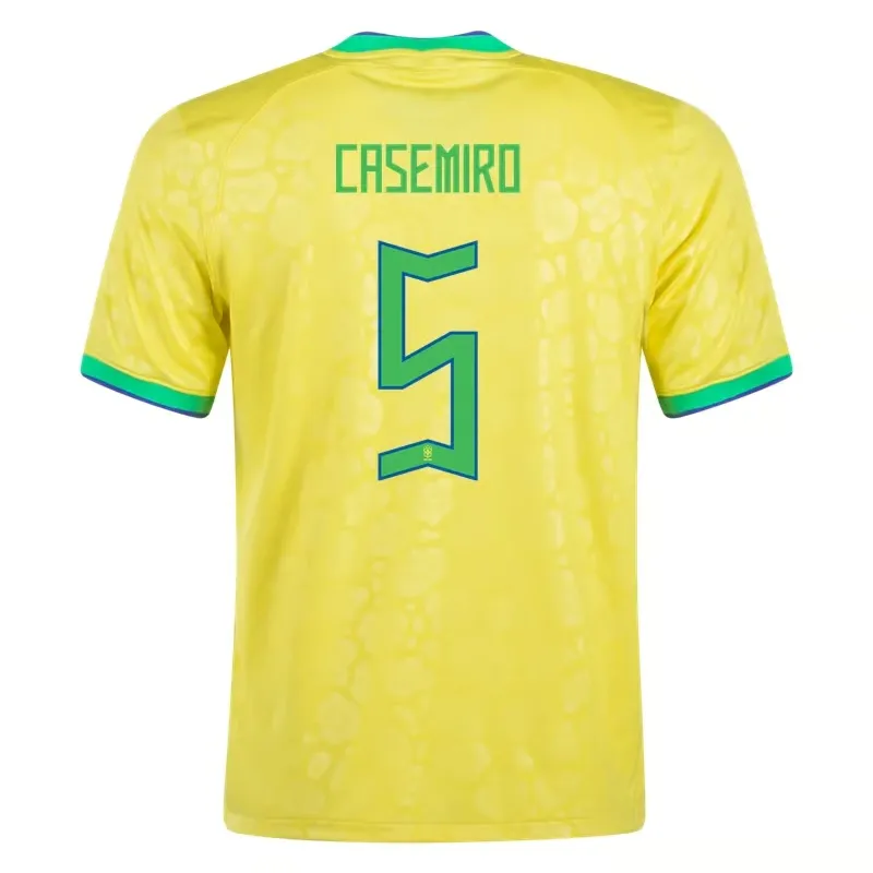 Casemiro #5 Brazil Home Jersey World Cup 2022