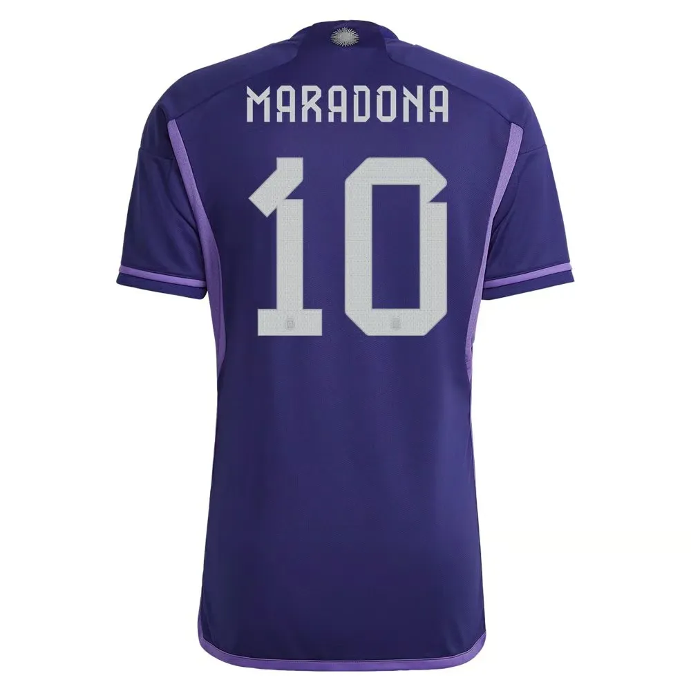 Diego Maradona #10 Argentina Away Jersey World Cup 2022