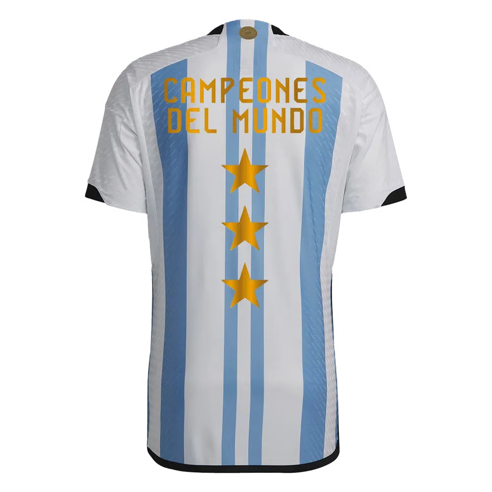 Argentina Champions Player Version Home Jersey World Cup 2022 - 3 Stars