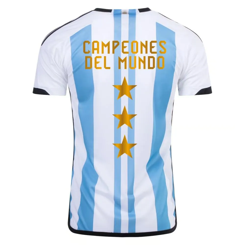 Argentina Champions Home Jersey World Cup 2022 - 3 Stars