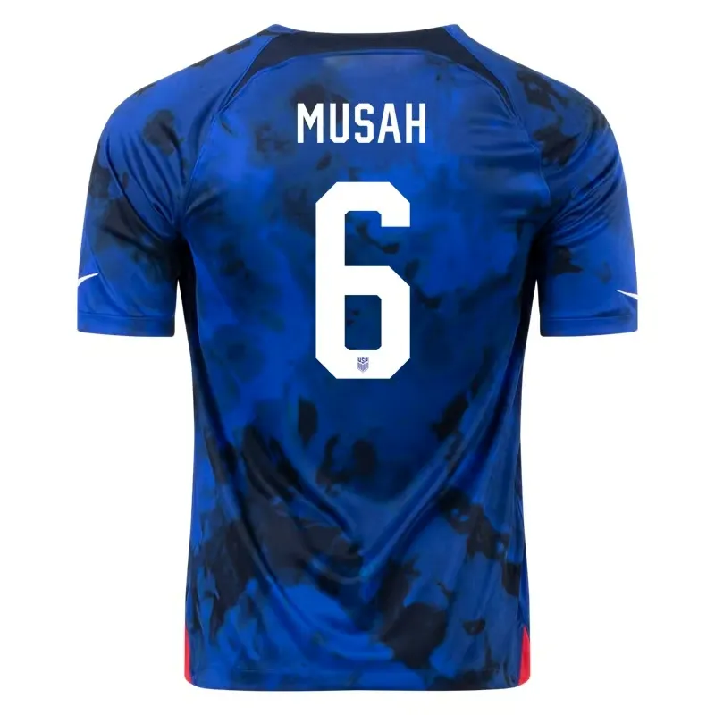 Yunus Musah #6 USMNT Away Jersey World Cup 2022