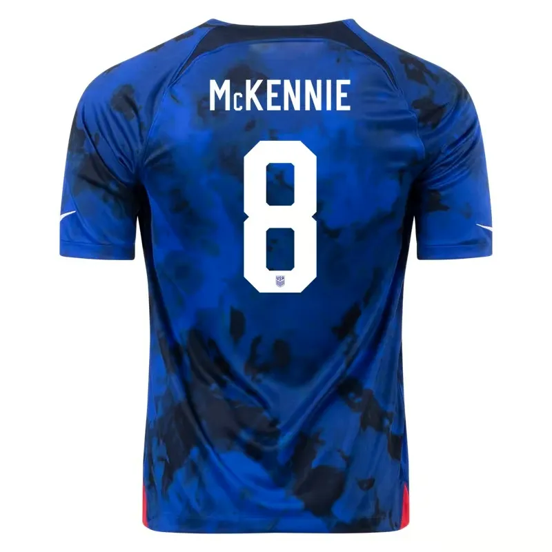 Weston McKennie #8 USMNT Away Jersey World Cup 2022
