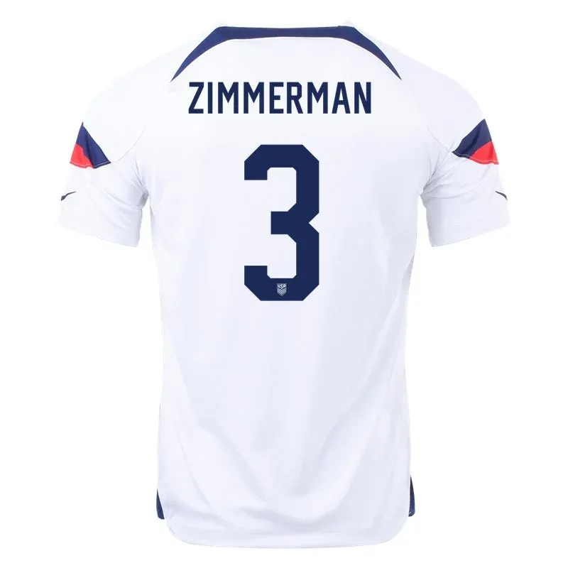 Walker Zimmerman #3 USMNT Home Jersey World Cup 2022