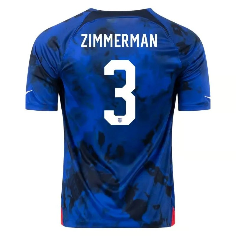 Walker Zimmerman #3 USMNT Away Jersey World Cup 2022