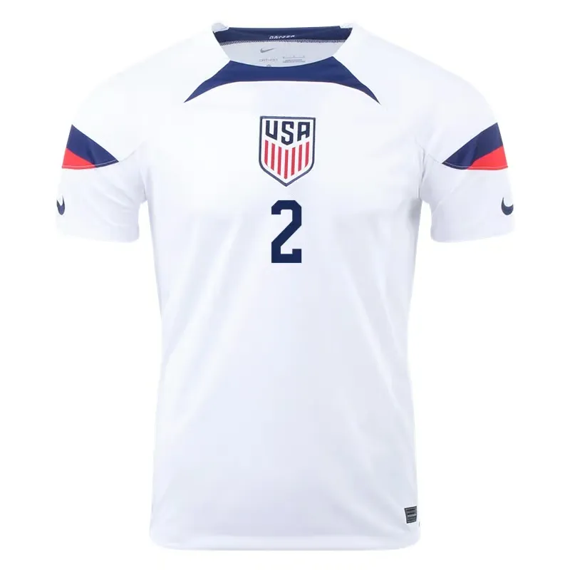 Sergino Dest #2 USMNT Home Jersey World Cup 2022 - Image 2