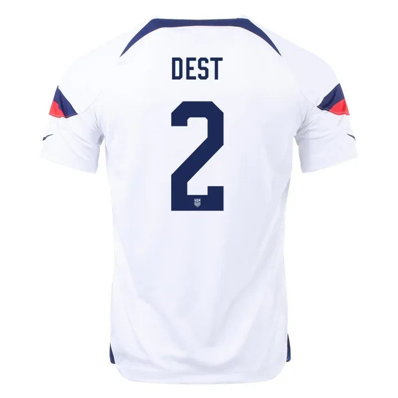 Sergino Dest #2 USMNT Home Jersey World Cup 2022