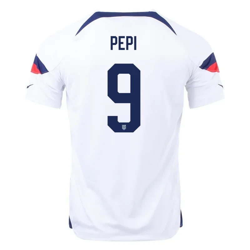 Ricardo Pepi #9 USMNT Home Jersey World Cup 2022
