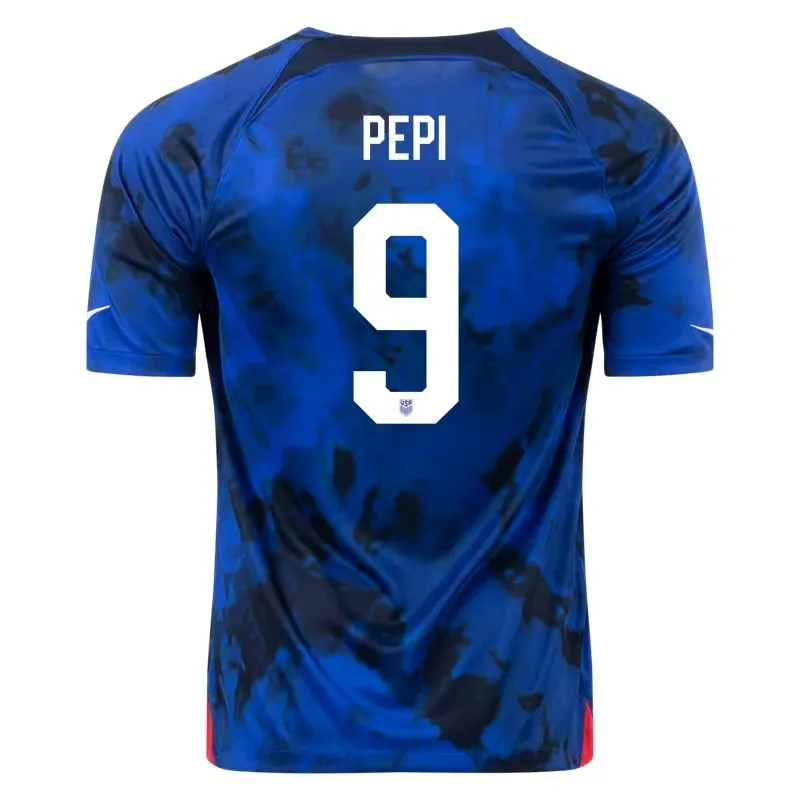 Ricardo Pepi #9 USMNT Away Jersey World Cup 2022