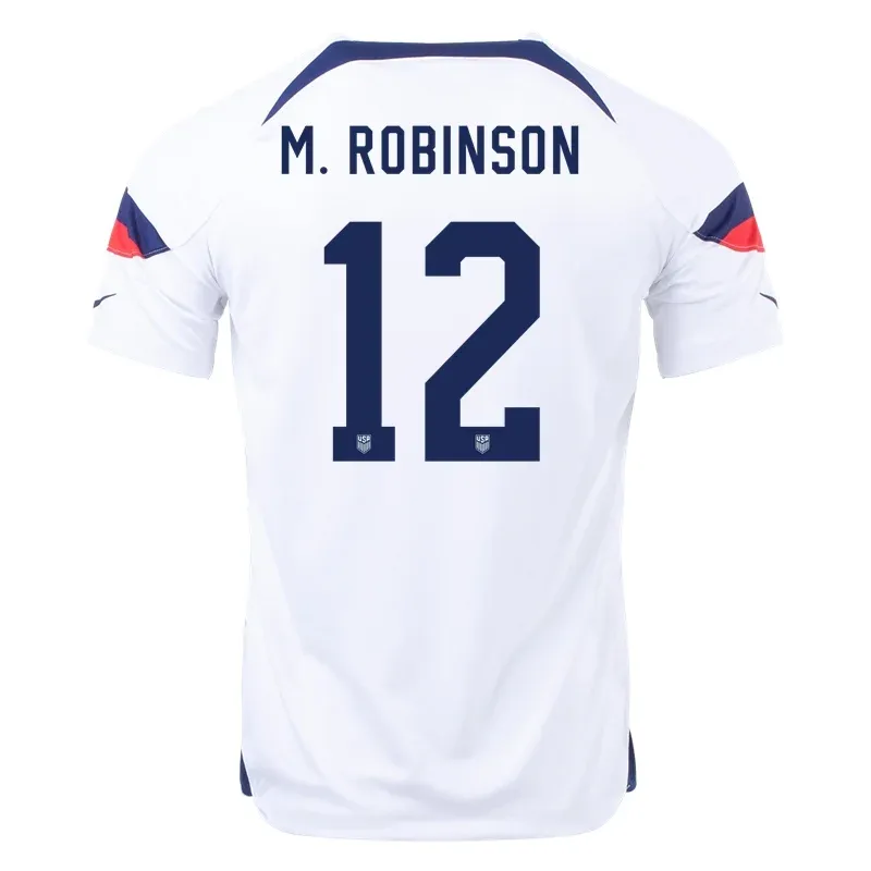 Miles Robinson #12 USMNT Home Jersey World Cup 2022