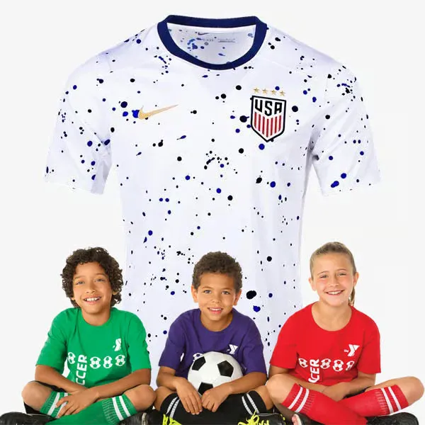 Kid's USA Home Jersey+Shorts 23/24