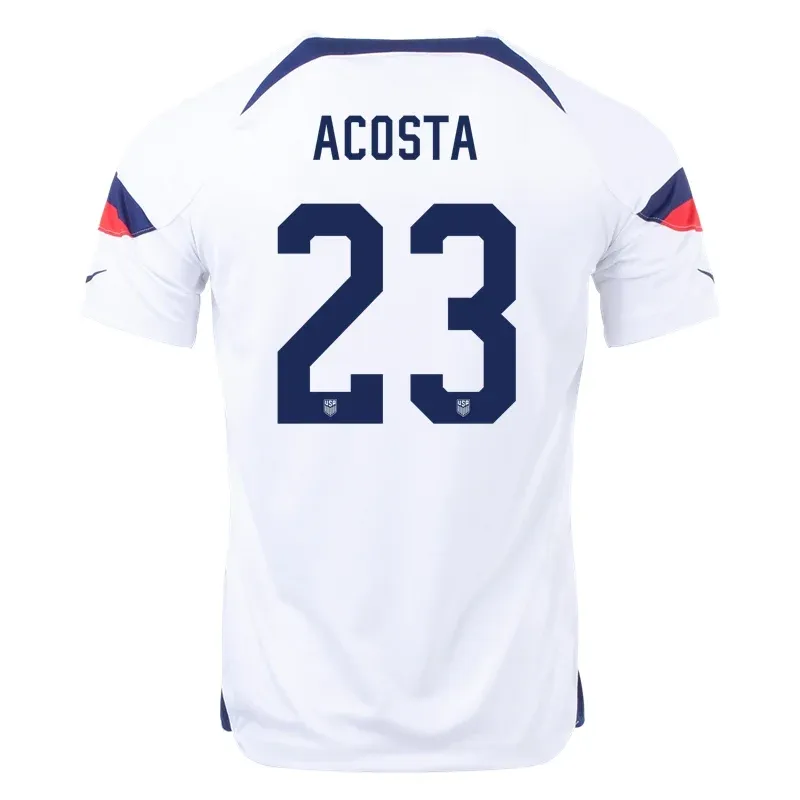 Kellyn Acosta #23 USMNT Home Jersey World Cup 2022