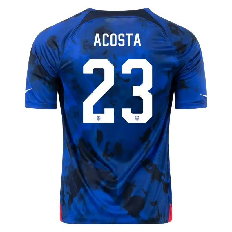 Kellyn Acosta #23 USMNT Away Jersey World Cup 2022