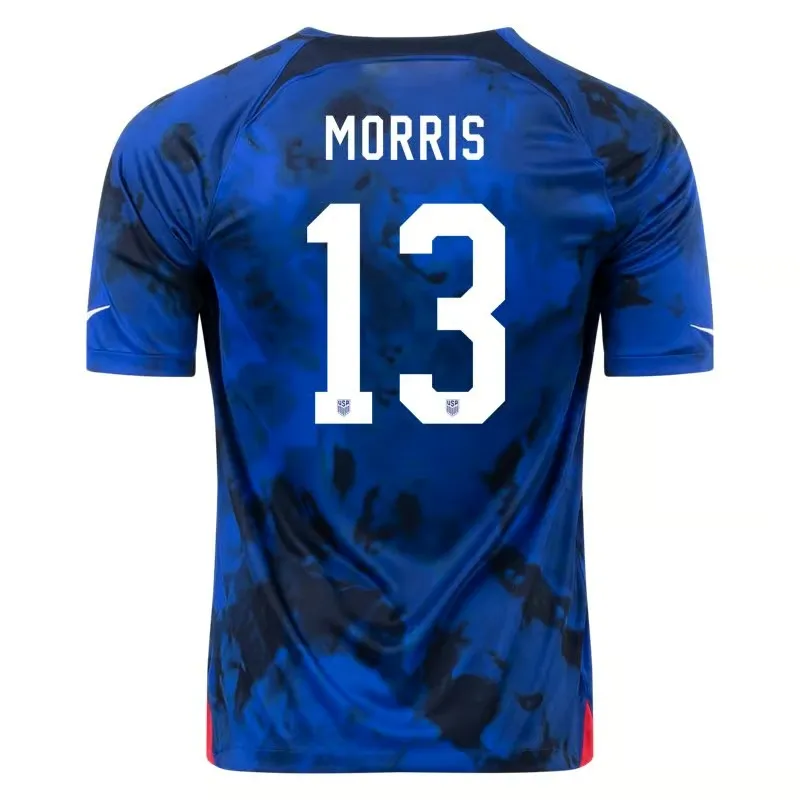 Jordan Morris #13 USMNT Away Jersey World Cup 2022