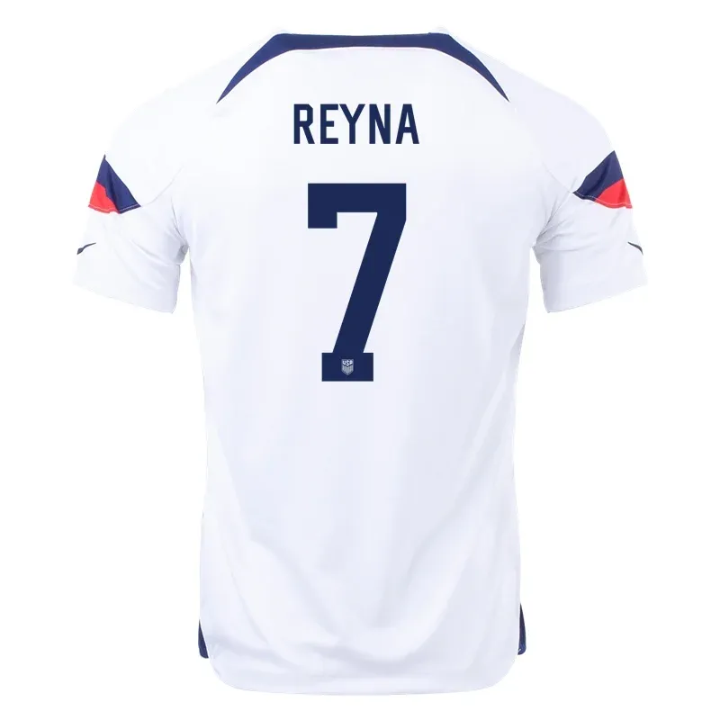 Giovanni Reyna #7 USMNT Home Jersey World Cup 2022