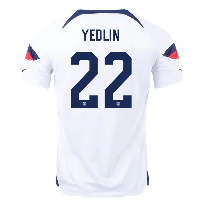 DeAndre Yedlin #22 USMNT Home Jersey World Cup 2022