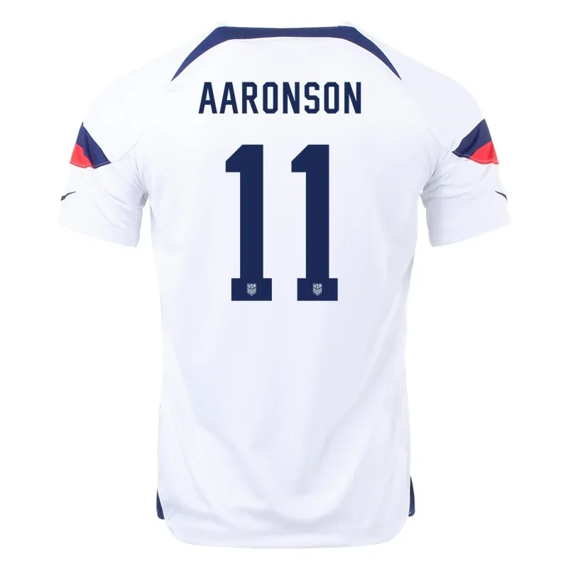 Brenden Aaronson #11 USMNT Home Jersey World Cup 2022