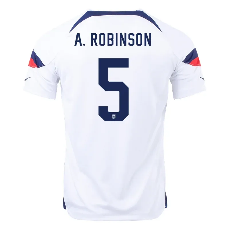 Antonee Robinson #5 USMNT Home Jersey World Cup 2022