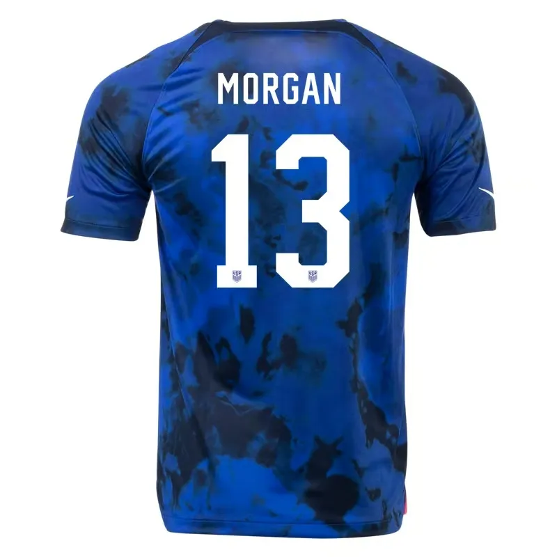 Alex Morgan #13 USMNT Away Jersey World Cup 2022