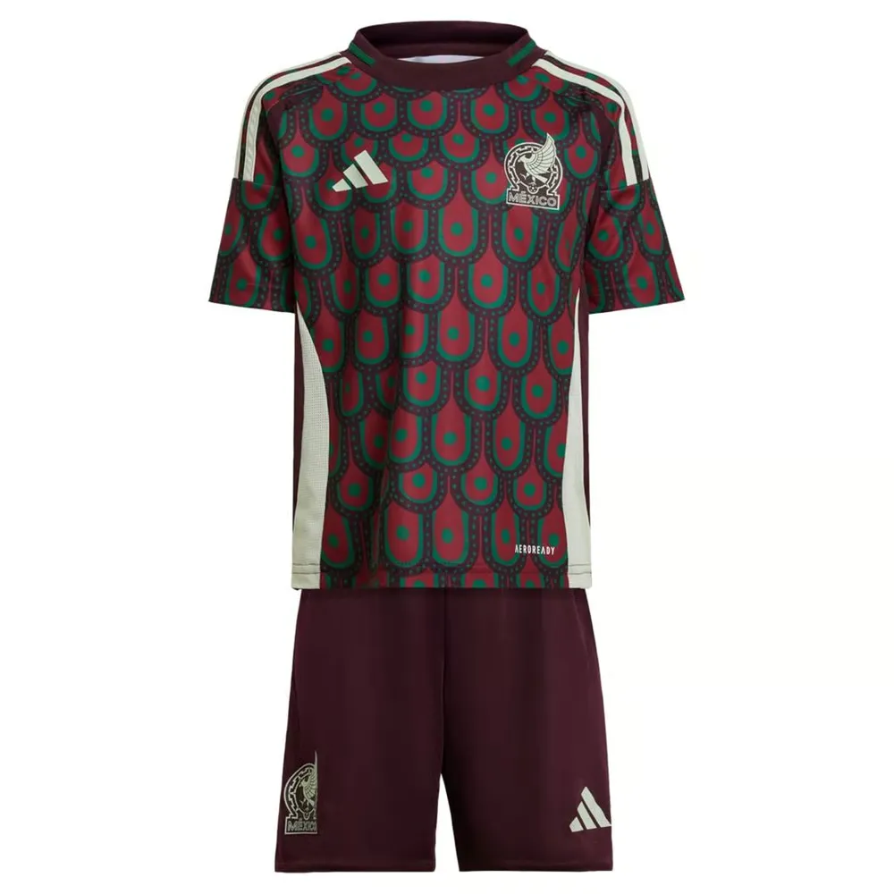 Kid's Mexico Home Jersey+Shorts Copa America 2024