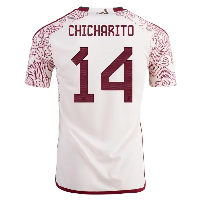 Javier Hernandez Chicharito #14 Mexico Away Jersey World Cup 2022