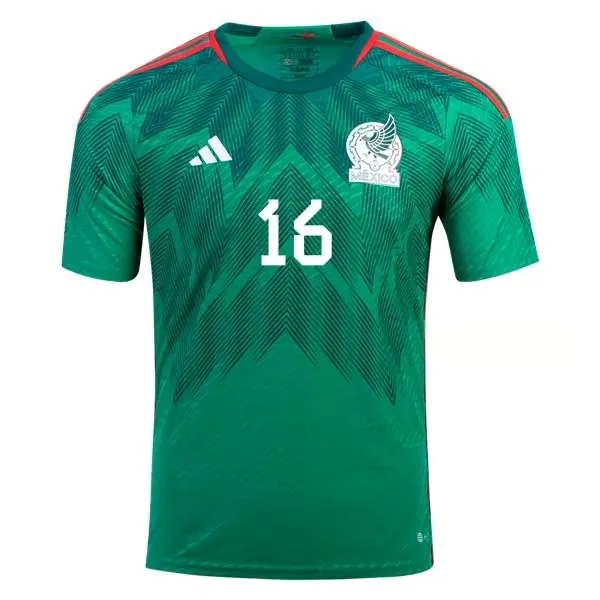 Hector Herrera #16 Mexico Home Jersey World Cup 2022 - Image 2