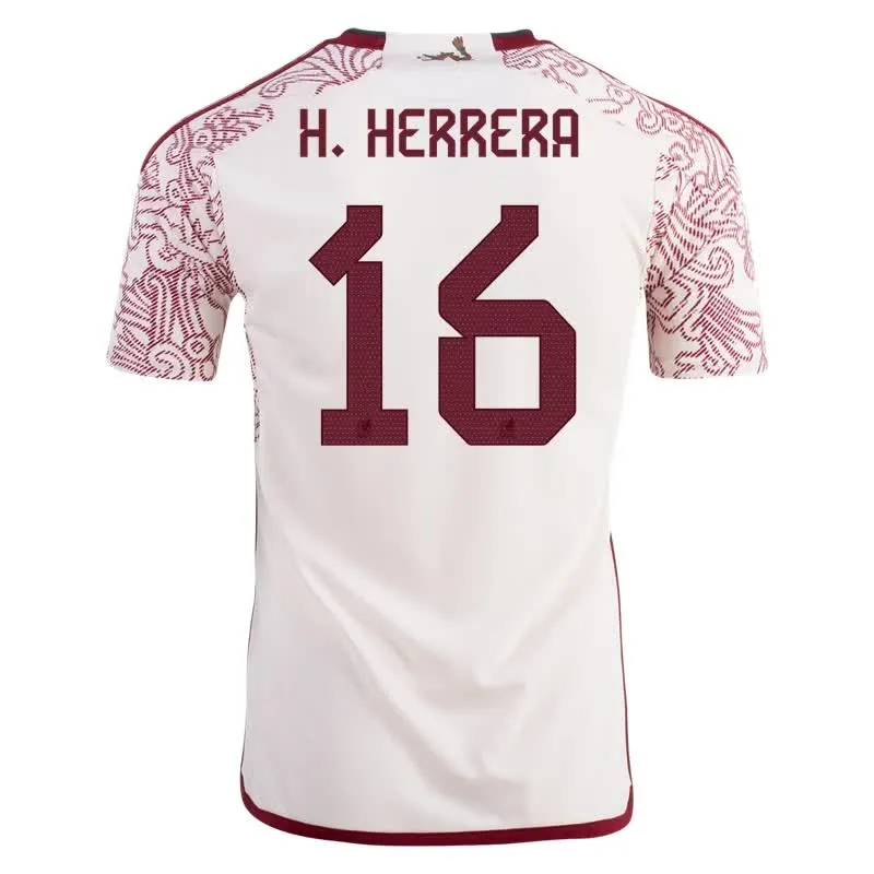 Hector Herrera #16 Mexico Away Jersey World Cup 2022