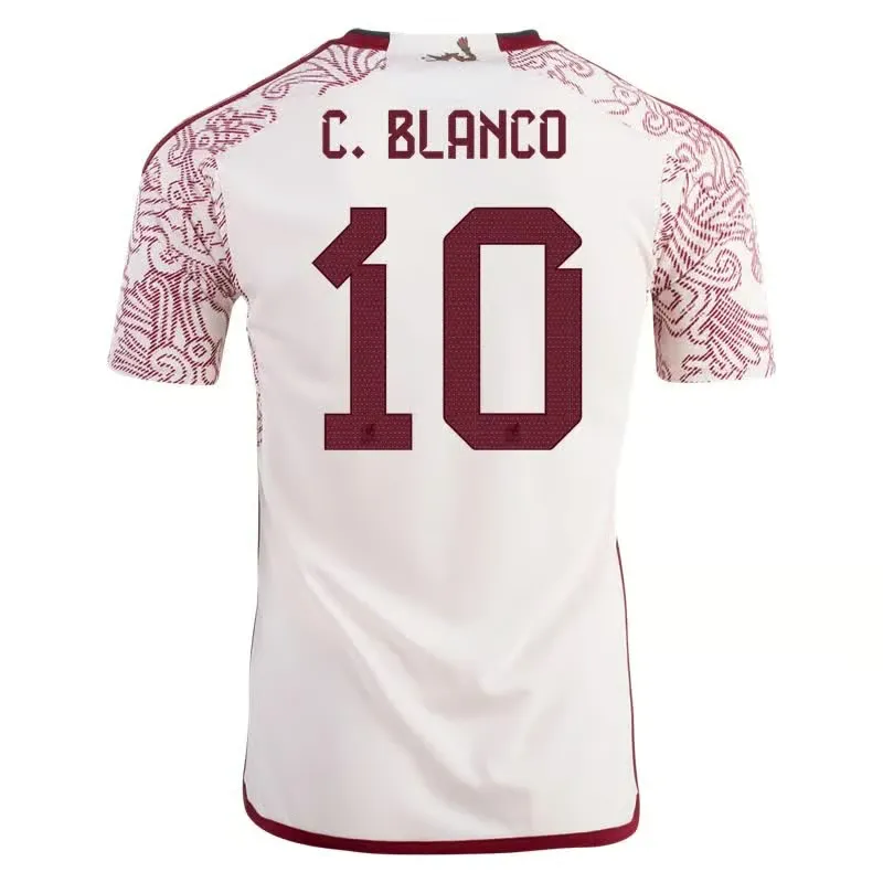 Cuauhtemoc Blanco #10 Mexico Away Jersey World Cup 2022