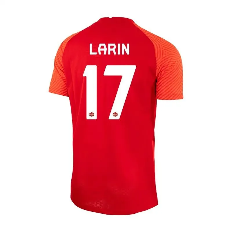 Cyle Larin #17 Canada Home Jersey World Cup 2022