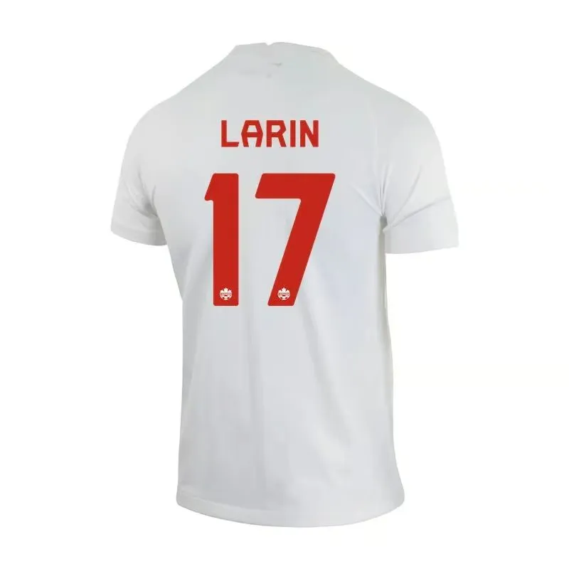 Cyle Larin #17 Canada Away Jersey World Cup 2022