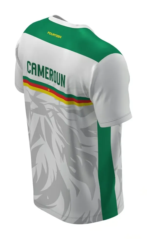 Men's Cameroon 2025 Third Authentic Training Shirt - White - Image 2