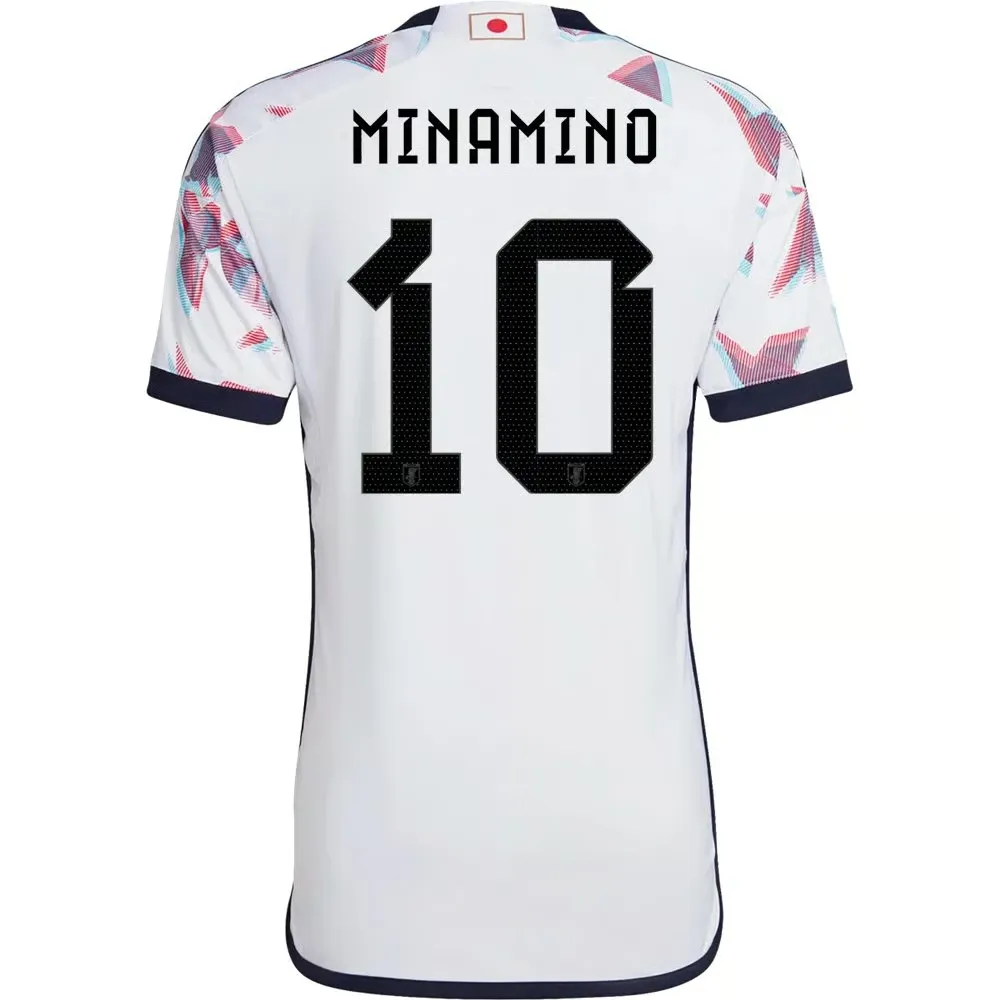 Takumi Minamino #10 Japan Away Jersey World Cup 2022