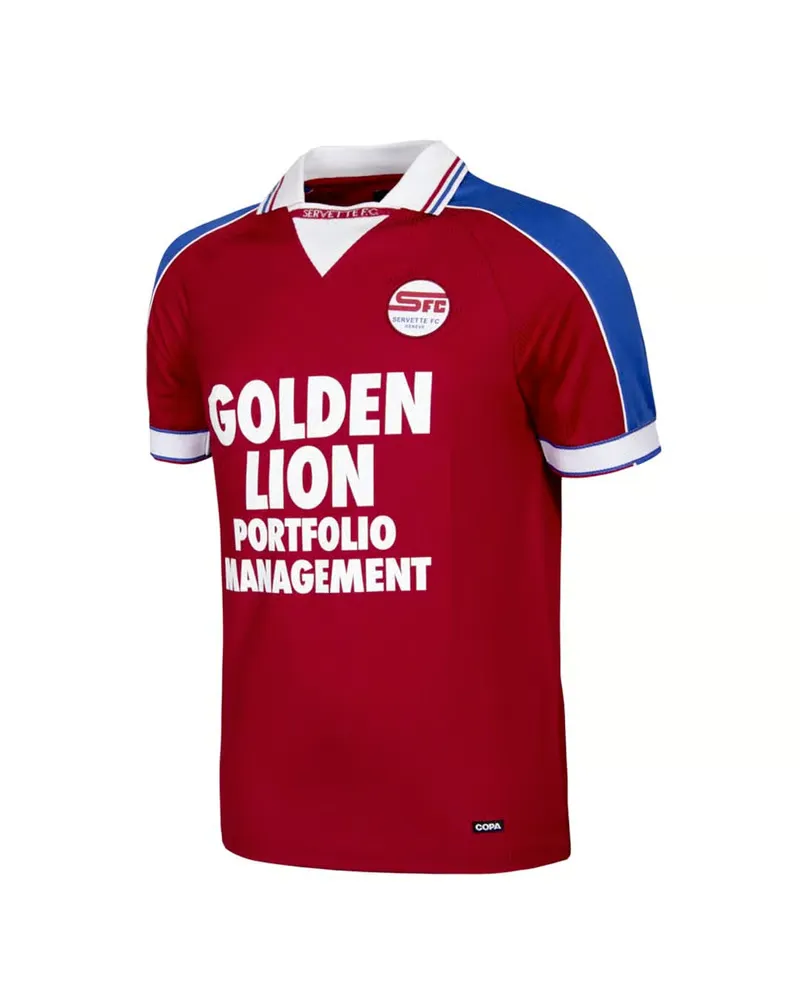 Men's Servette FC 98/99 Retro Golden Lion Shirt